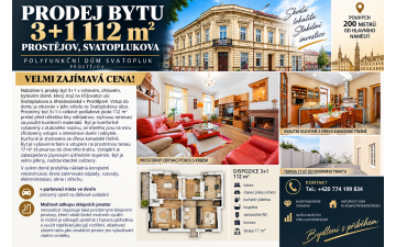 Prodej bytu 3+1 112 m²...