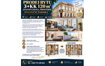 Prodej bytu 3+kk 120 m²...